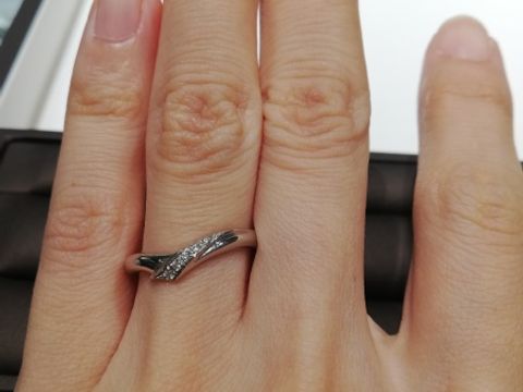 【アイプリモ(I-PRIMO)の口コミ】 女性らしい指輪が多く、ダイアモンドもしっかり入っていて普段づかいにも…