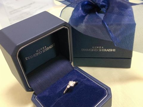 【銀座ダイヤモンドシライシの口コミ】 私のゴツッとした手を、少しでも柔らかく見せてくれるデザインに惹かれま…