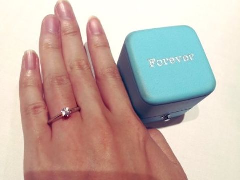 【ティファニー(Tiffany & Co.)の口コミ】 ティファニーというブランドならではのダイヤモンドクオリティと、私の指…