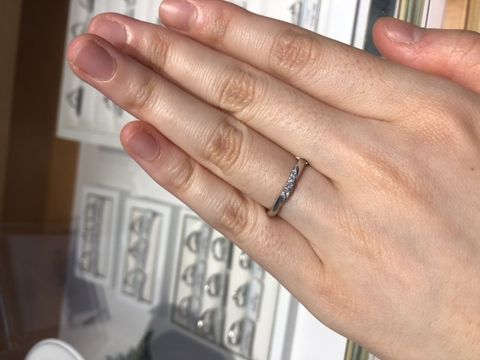 【銀座ダイヤモンドシライシの口コミ】 内甲丸とのことでしたが、指輪のデザインによって内甲丸の種類をかえてい…