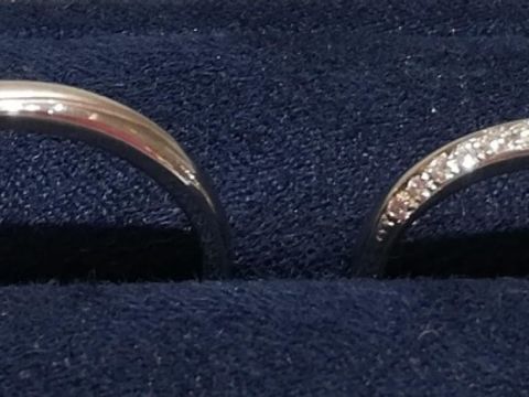 【canal4℃(カナルヨンドシー)の口コミ】 シンプルながらもエレガントなダイヤモンドのラインがとてもステキでした…