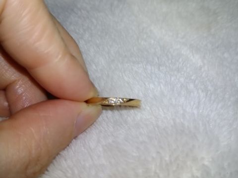 【ESTELLE(エステール)の口コミ】 元々ピンク系や、可愛らしいものが好きで、指輪をつけるならピンクゴール…