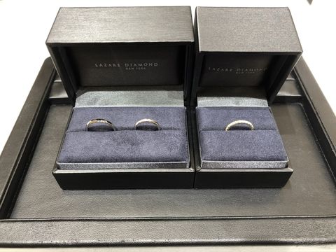【ラザール ダイヤモンド(LAZARE DIAMOND)の口コミ】 普段使いできるようなエンゲージリングが欲しくて、エタニティタイプの指…