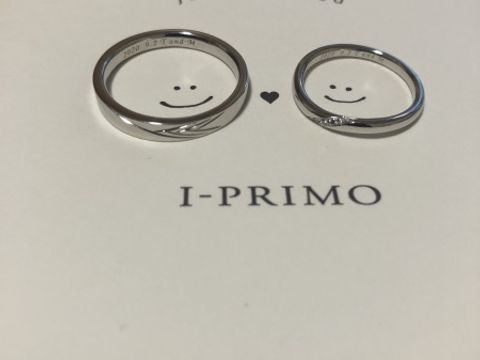 【アイプリモ(I-PRIMO)の口コミ】 2人の結婚指輪は違う種類のものにしました。私は常に付けます。でも夫は休…
