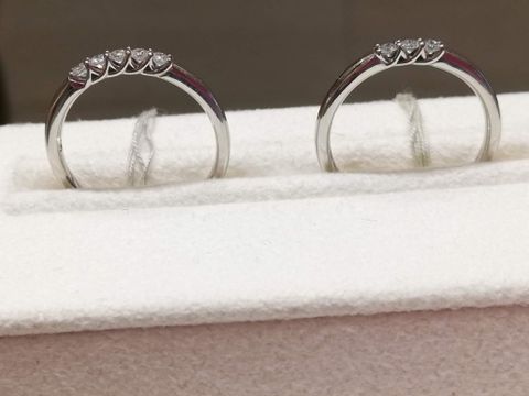 【festaria bijou SOPHIA(フェスタリア ビジュソフィア)の口コミ】 大きなダイヤモンドが規則正しく並んでいるところに魅力を感じました。ま…