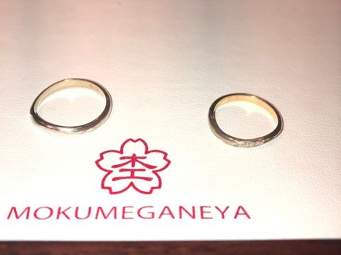 【杢目金屋(もくめがねや)の口コミ】 プラチナ、ゴールド、ピンクゴールドを好きな配合で混ぜ合わせて指輪を作…