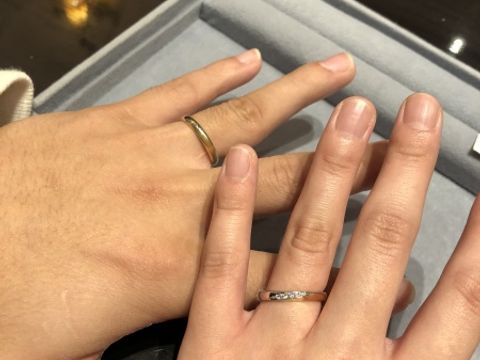 【ケイウノ ブライダル(K.UNO BRIDAL)の口コミ】 このシェアというリングはプラチナとゴールドのミックスのリングです。地…