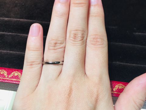 【カルティエ(Cartier)の口コミ】 シンプルでどんな服にも合わせやすい指輪でした。カルティエの指輪はダイ…
