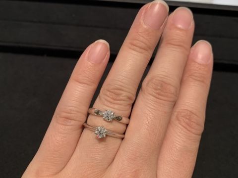 【ティファニー(Tiffany & Co.)の口コミ】 憧れのティファニー。王道のセッティング＆日本人向けのハーモニーを試着…