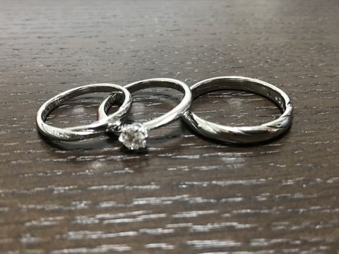 【出雲結(いずもゆい)の口コミ】 彼女がホームページで出雲結をみつけ、二人が気に入った結婚指輪と重ねて…