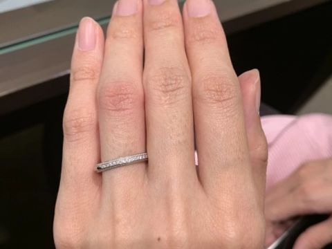 【アイプリモ(I-PRIMO)の口コミ】 一番の決め手は、元々欲しかったミル打ちのハーフエタニティだったからで…