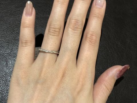 【TRECENTI(トレセンテ)の口コミ】 内甲丸タイプの指輪でとにかくつけ心地の良い指輪でとても素敵だと思いま…