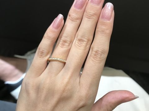 【ラザール ダイヤモンド(LAZARE DIAMOND)の口コミ】 インターネットにはゴールドの結婚指輪が載っていなかったので心配でした…