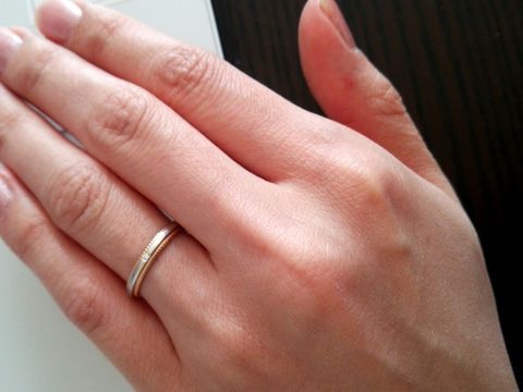 【STAR JEWELRY(スタージュエリー)の口コミ】 ミル打ちがハートになっていて普段使いにはハートが目立たずラブリーにな…