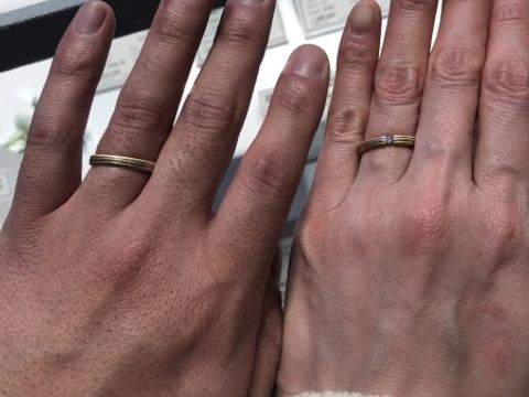 【【閉業】フラー・ジャコー(FURRER-JACOT)の口コミ】 指輪はゴールドとプラチナが合わさったデザインです。つけ心地が良く、か…