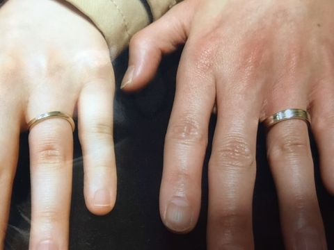 【杢目金屋(もくめがねや)の口コミ】 よく見ると木目がリングに入っていて、また木目は作るたびに違うデザイン…