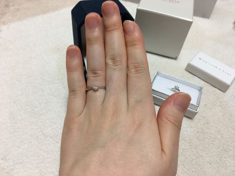 【festaria bijou SOPHIA(フェスタリア ビジュソフィア)の口コミ】 婚約指輪はつける頻度が少ないし、高いからいらないかなと思っていました…