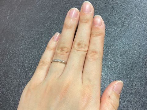 【TRECENTI(トレセンテ)の口コミ】 ダイヤモンドの質にとてもこだわっているブランドで、結婚指輪に使ってい…