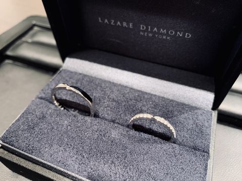 【ラザール ダイヤモンド(LAZARE DIAMOND)の口コミ】 他ブランドの似たデザインとも迷いましたが、ラザールさんの指輪はメンズ…