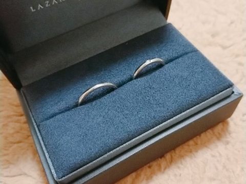 【ラザール ダイヤモンド(LAZARE DIAMOND)の口コミ】 婚約指輪はほしいブランドがあったのでお願いしていました。結婚指輪はブ…