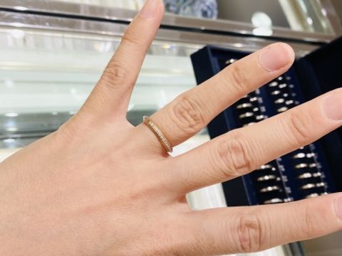 【ヴァンドーム青山(VENDOME AOYAMA)の口コミ】 ピンクゴールド＆プラチナで、ミルウチのあるデザインに一目惚れしました…