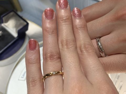 【ショーメ(CHAUMET)の口コミ】 ゴールド系の指輪＋ダイヤモンド一石のリングを探していましたが、どこの…