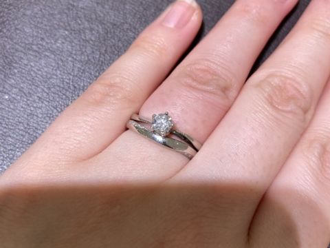 【festaria bijou SOPHIA(フェスタリア ビジュソフィア)の口コミ】 ダイヤモンドを拡大鏡で見ると、星型に見えるのがオシャレだと感じました…