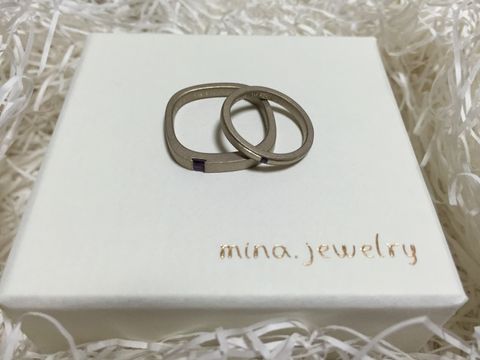 【mina.jewelry(ミナジュエリー)の口コミ】 自分たちのオリジナルデザインの指輪をセルフメイキングできるところで探…