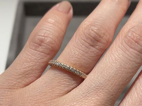 【ティファニー(Tiffany & Co.)の口コミ】 ローズゴールドとプラチナ両方ありましたが、ローズゴールドはプラチナの…