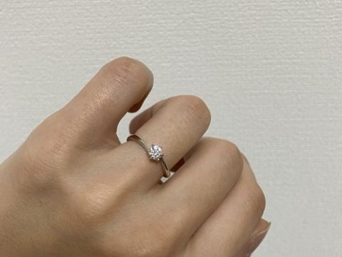 【BRILLIANCE+(ブリリアンスプラス)の口コミ】 彼より一粒ダイヤをプレゼントして頂き、後日デザインを一緒に考えました…