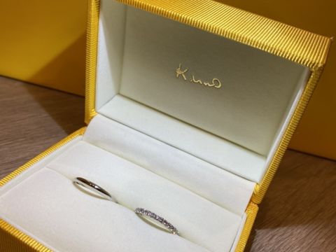 【ケイウノ ブライダル(K.UNO BRIDAL)の口コミ】 エタニティリングを探していました。しかし、エタニティというとデザイン…