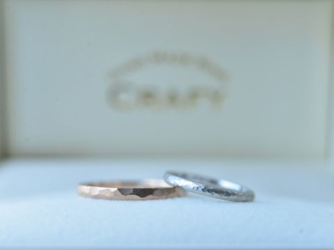 【CRAFY(クラフィ)の口コミ】 他にはないデザインにしたかった為、手作りができる指輪のブランドを探し…