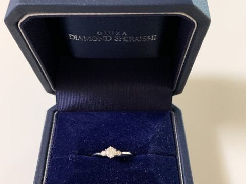 【銀座ダイヤモンドシライシの口コミ】 たくさんの指輪の中から決めるのは悩みましたが、店員さんが自分の希望や…