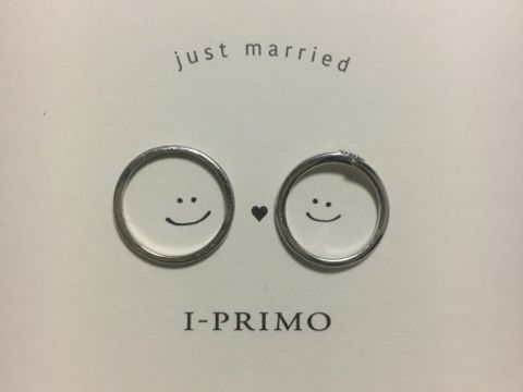 【アイプリモ(I-PRIMO)の口コミ】 お互い指輪などアクセサリーをつける習慣がないため、とにかくシンプルで…