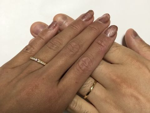 【TRECENTI(トレセンテ)の口コミ】 エタニティリングで探しており、さらにずっと憧れのあったピンクダイヤモ…