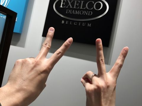 【エクセルコダイヤモンド(EXELCO DIAMOND)の口コミ】 デザイン性がずば抜けて好みだった。他にはない１つだけのデザインが決め…