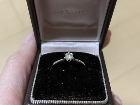 【アイプリモ(I-PRIMO)の口コミ】 シンプルでザ婚約指輪というのを探していました。特別な時にしかつけない…