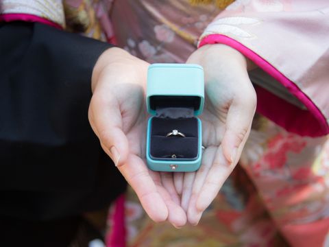 【ティファニー(Tiffany & Co.)の口コミ】 ティファニーのハーモニーを選んでくれた理由は、セッティングより高さが…