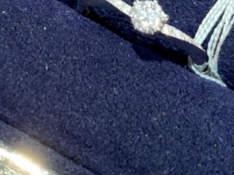 【BIJOUPIKO(ビジュピコ)の口コミ】 プラチナ素材で中心が細くなっているV字タイプの指輪です。とてもシンプル…