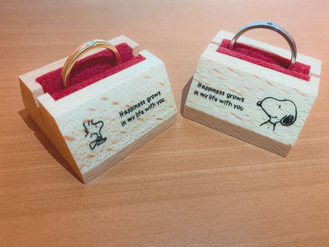 【with Happiness..の口コミ】 婚約指輪をこちらのラインのものにしたため、結婚指輪も合わせました。
ス…