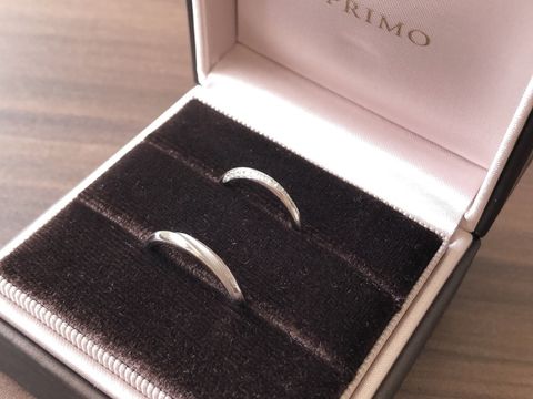 【アイプリモ(I-PRIMO)の口コミ】 結婚指輪購入前は、ピンクゴールドの指輪にしたいと、その色一本で考えて…