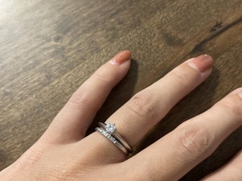 【ティファニー(Tiffany & Co.)の口コミ】 王道のものが欲しいと言っていたので、彼がティファニーのセッティングを…