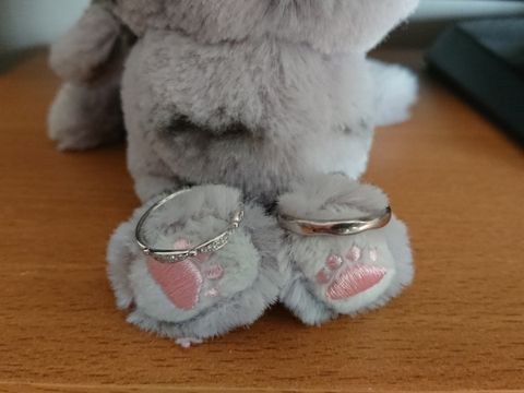 【LUCIE(ルシエ)の口コミ】 婚約指輪を購入したお店で、同じブランドの結婚指輪を紹介していただいて…