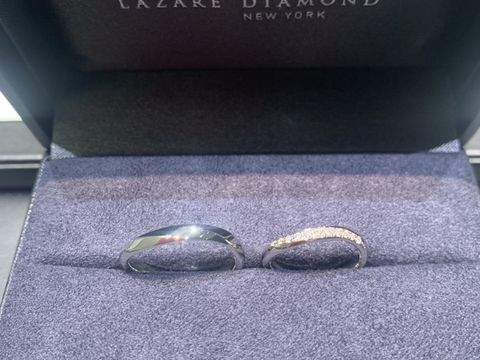 【ラザール ダイヤモンド(LAZARE DIAMOND)の口コミ】 指輪探しにおいてシンプルなものよりもメレダイヤがあるほうがいいと思っ…