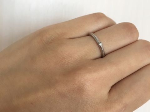 【Linamoa(リナモア)の口コミ】 シンプルで年をとってもずっと飽きずにつけられる指輪、また日常生活にお…