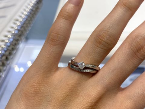 【festaria VOYAGE(フェスタリア ボヤージュ)の口コミ】 ダイヤモンドがフェスタリアオリジナルのWish upon a star(２つの星形がダ…