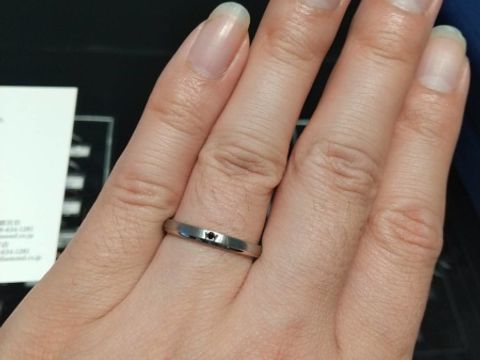 【エクセルコダイヤモンド(EXELCO DIAMOND)の口コミ】 デザインはさまざまなので、自分たちの好みで選ぶと良いです。私たちはシ…