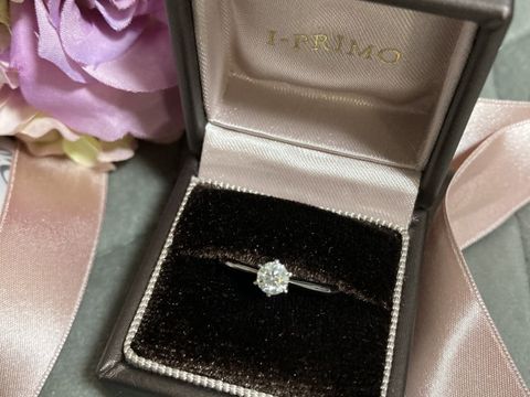 【アイプリモ(I-PRIMO)の口コミ】 石の質もよく、特にカットが大変綺麗で気に入りました！3Excellent HEART …