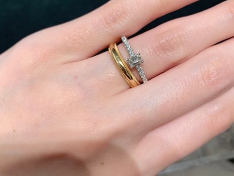 【ティファニー(Tiffany & Co.)の口コミ】 シンプルな物ではなく、何かデザインが施された指輪を探しており、ミルグ…