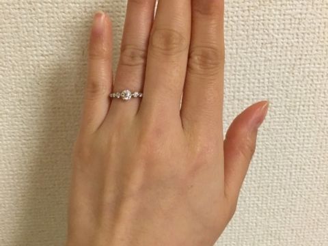【JEWELRY  KAMATA(ジュエリーかまた)の口コミ】 ハーフエタニティーで探していたのですが、見せて頂いているときに紹介さ…